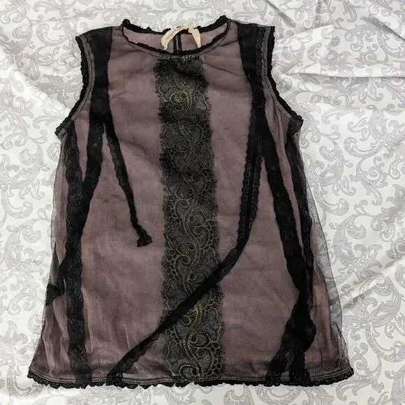 mystree stretch mesh top size small - Picture 1 of 7